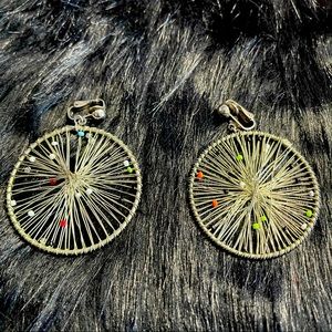 Vintage 70s style clip on earrings